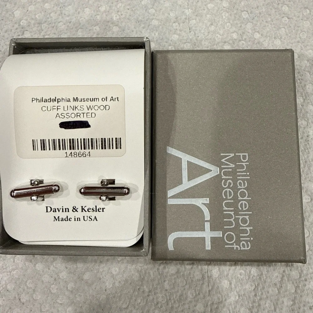 David & Kesler Natural Wood Cuff Links